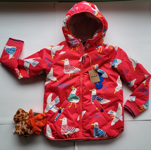 Boden Other - Mini Boden Sherpa Seagull Jacket